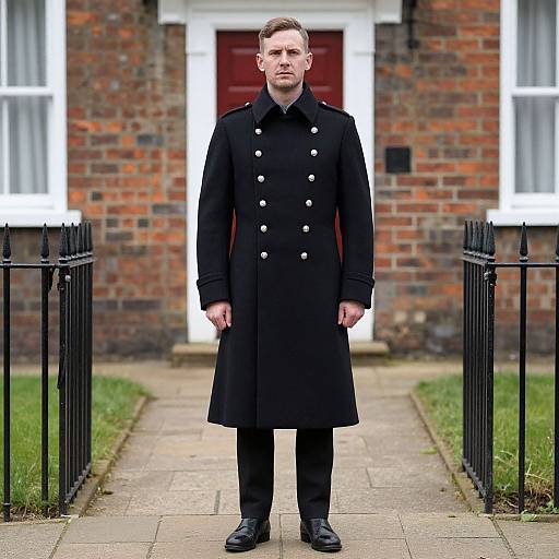 Man in British Military Frock Coat