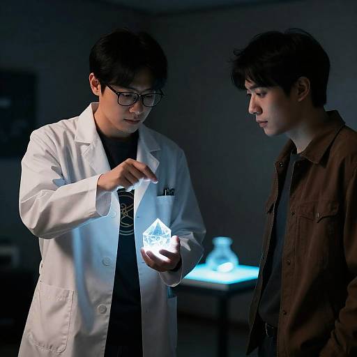 Mysterious Meeting in a Dim Room