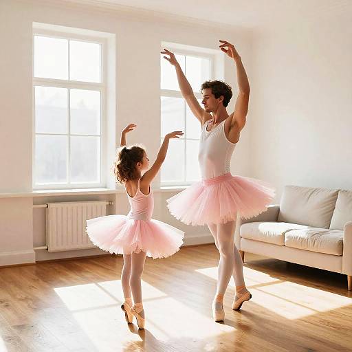 Bright Sunlit Room Dance with Tutus