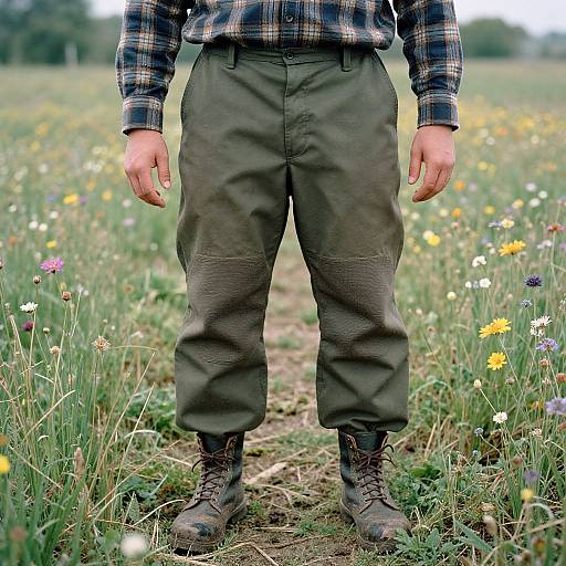Man in Rugged Outdoor Workwear