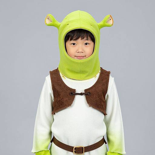 Youth Shrek-Inspired Alien Costume