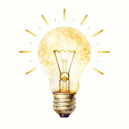 Surreal Watercolor of Inspiration and Innovation