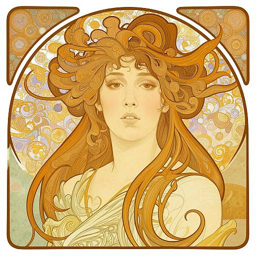 Art Nouveau Woman Portrait