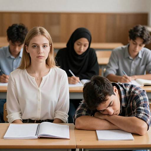 Classroom Portrait with Diverse Students