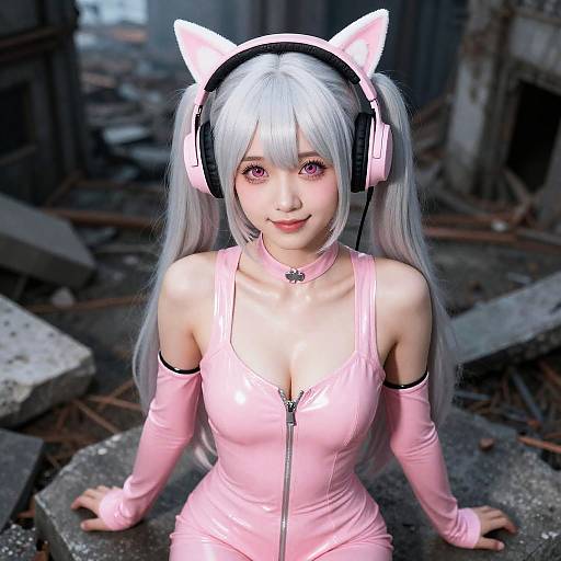 Photorealistic Kpop Idol in Futuristic City