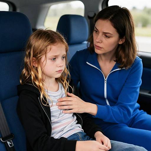 Emotional Moment in a Car