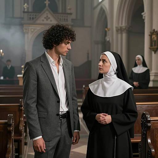 A Mysterious Encounter in Gothic Church