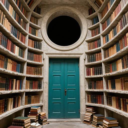 Majestic Stone Shelves Around Dark Void