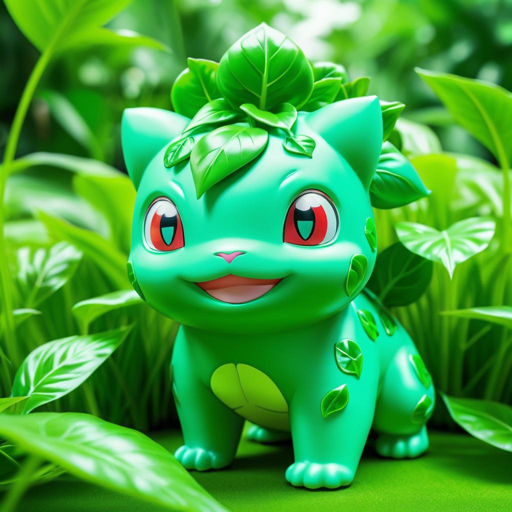 Ultra-Detailed Bulbasaur Humanization Art