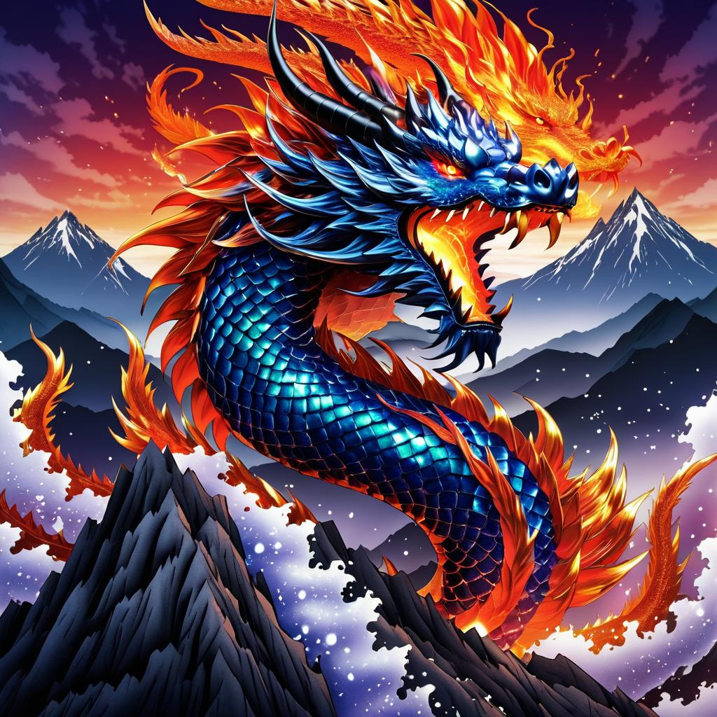 Epic Dragon on Mountain Top Adventure