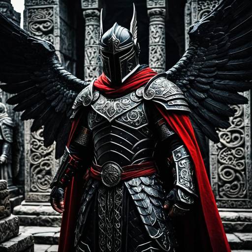 Heroic Fantasy Warrior in Black Armor