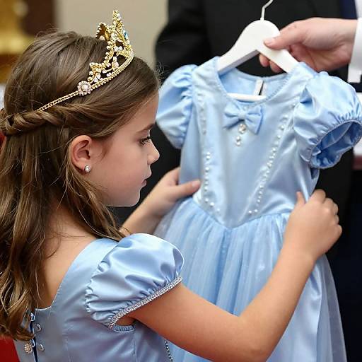 Princess Leonor in Blue Dress