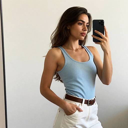 Confident Woman Mirror Selfie