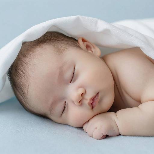 Peaceful Portrait of a Sleeping Baby