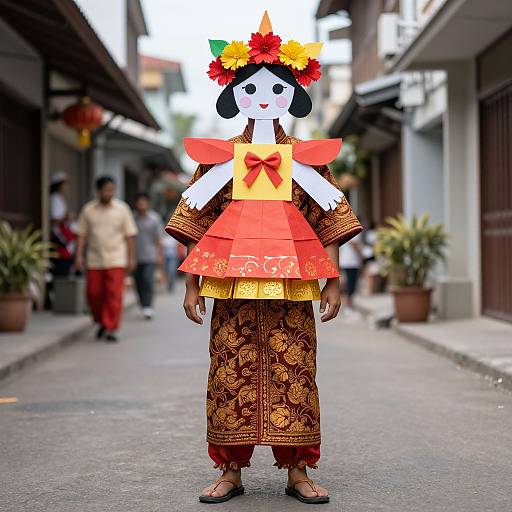 Paper Doll Sinulog Festival Costume Man