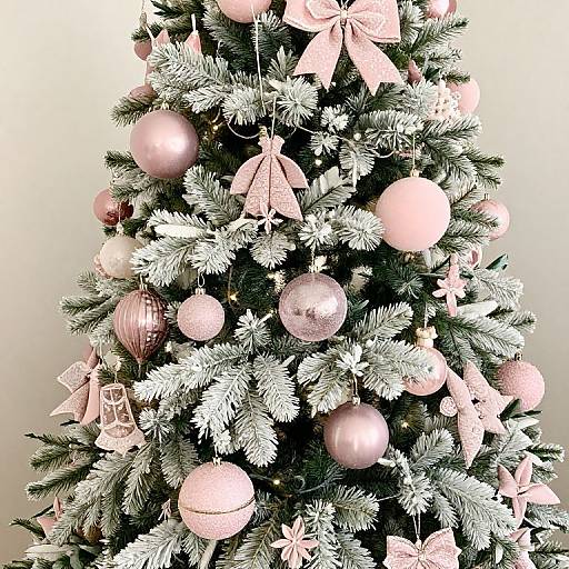 Pink Decorated Christmas Tree