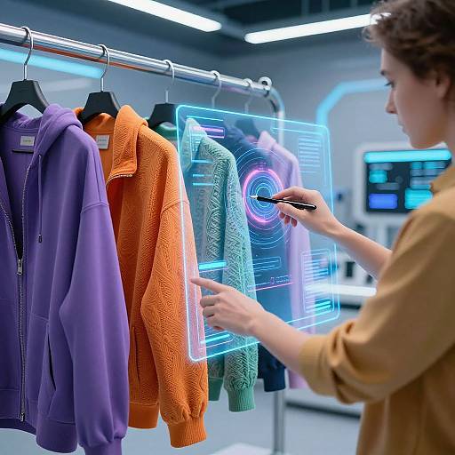 Futuristic AI Clothes Transformation