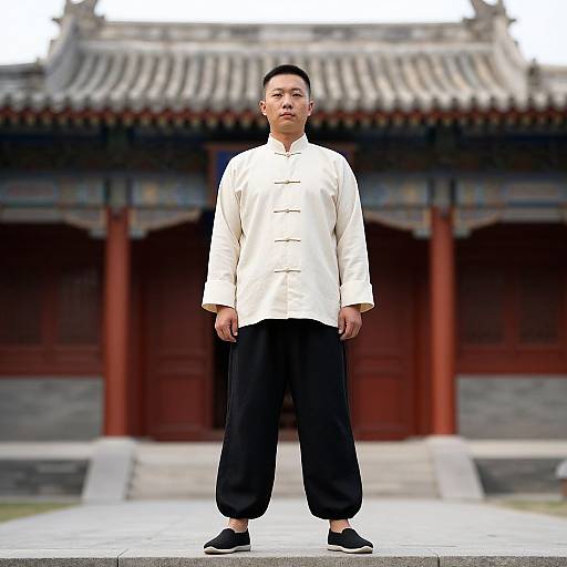 Man in Traditional Chinese Attire