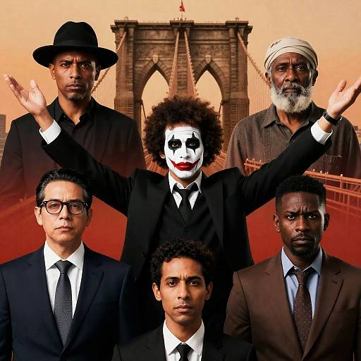 Dramatic Portraits Against Brooklyn Bridge