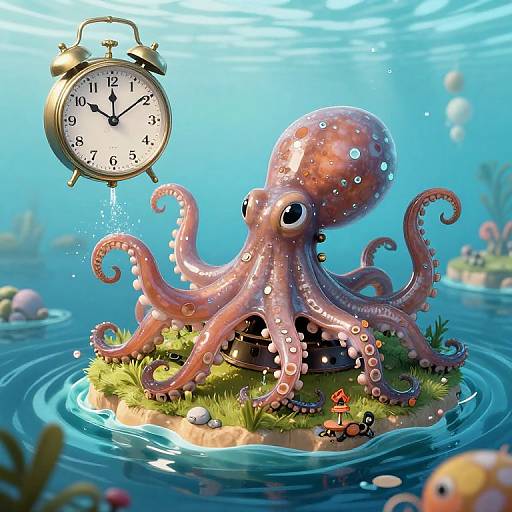 Clockwork Octopus Dispensing Time Ink