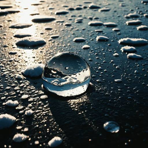 Melting Ice: Elegance in Sunlight Melting Ice: Elegance in Sunlight