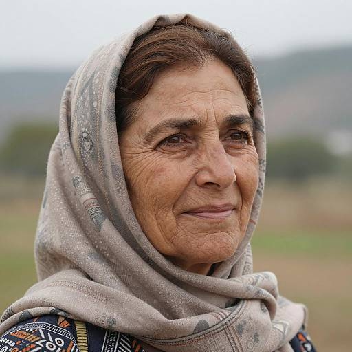 Serene Portrait of a Middle-Aged Woman