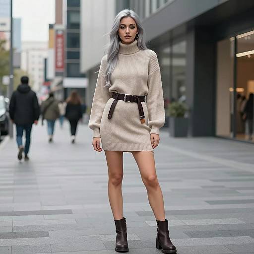 Confident Urban Street Fashion Portrait