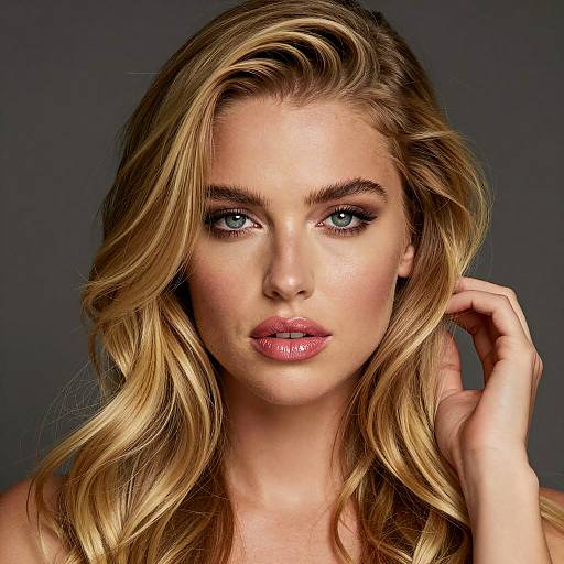 Blonde Woman with Intense Gaze