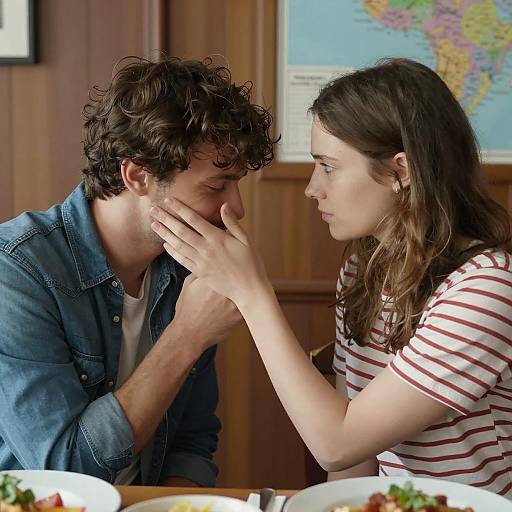 Intimate Moment Between Two People