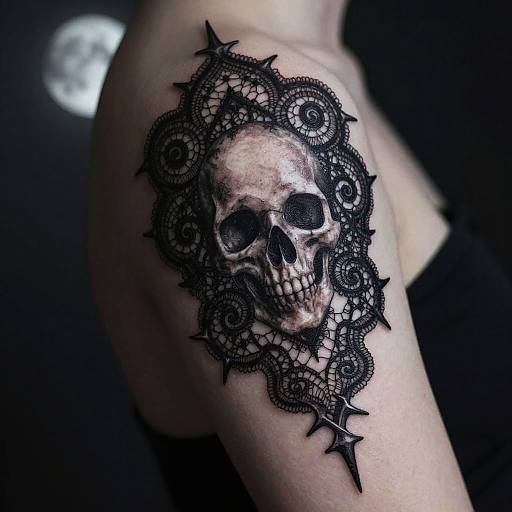 Dark Gothic Lace Tattoo Designs