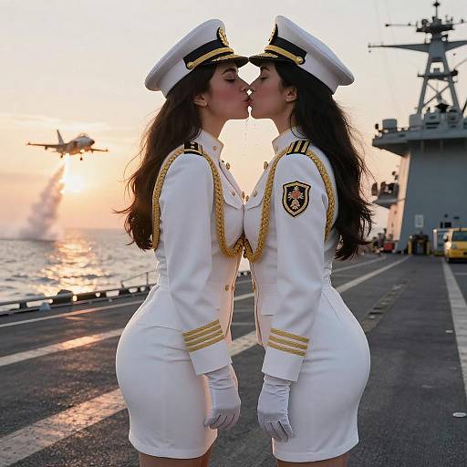 Naval Ceremonial Yuri on Flight Deck