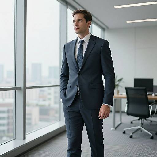 Confident Executive in Modern Office