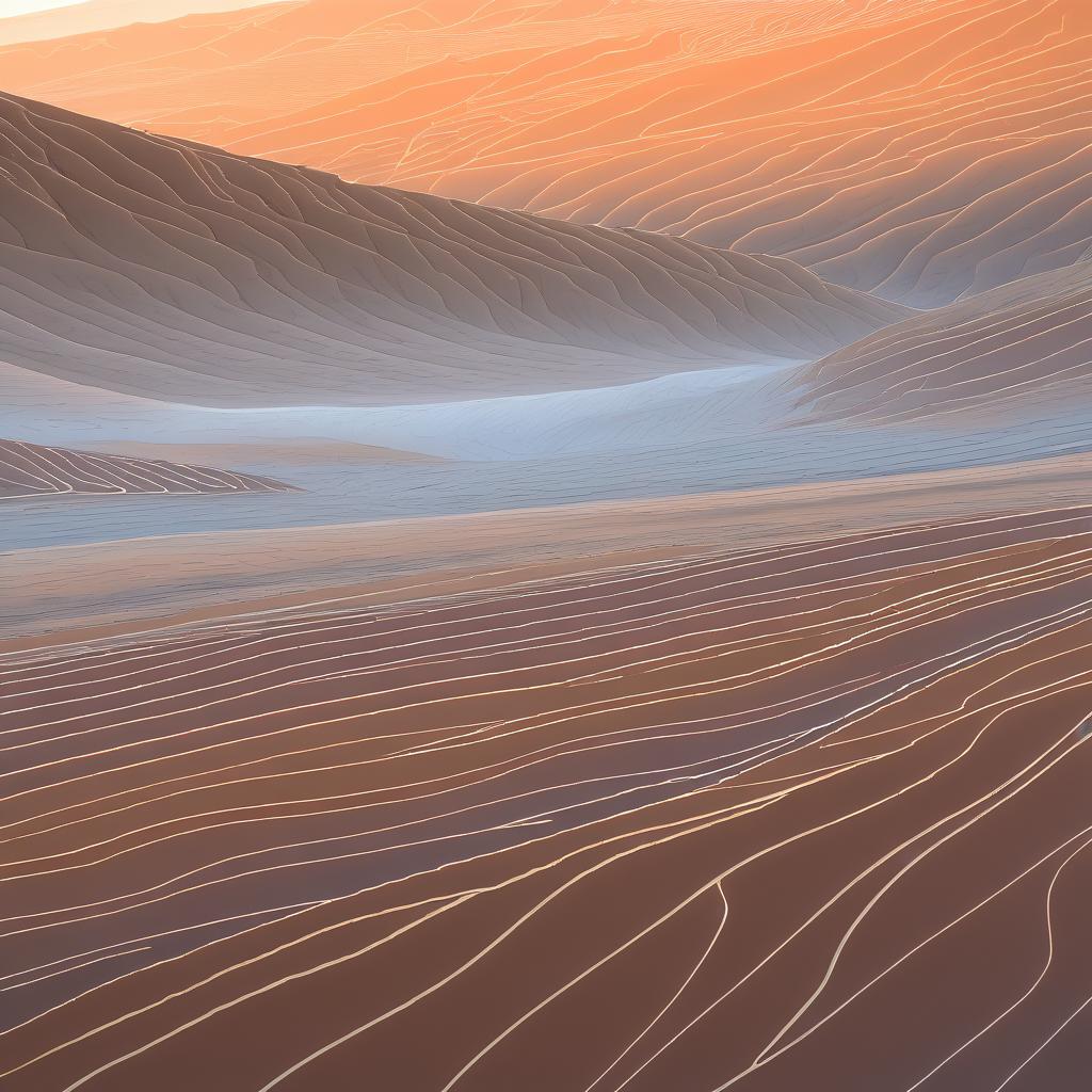 Tranquil Seismic Rift Valley at Dawn