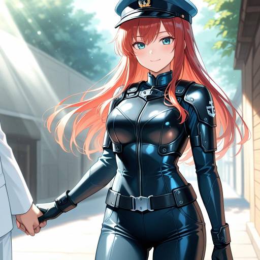 Serene Cowboy Admiral with Red Hair