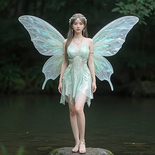 Elegant Adult Water Fairy Costume