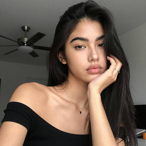 Close-Up Portrait of Young Woman