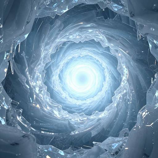Ethereal Ice Tunnel Spiral