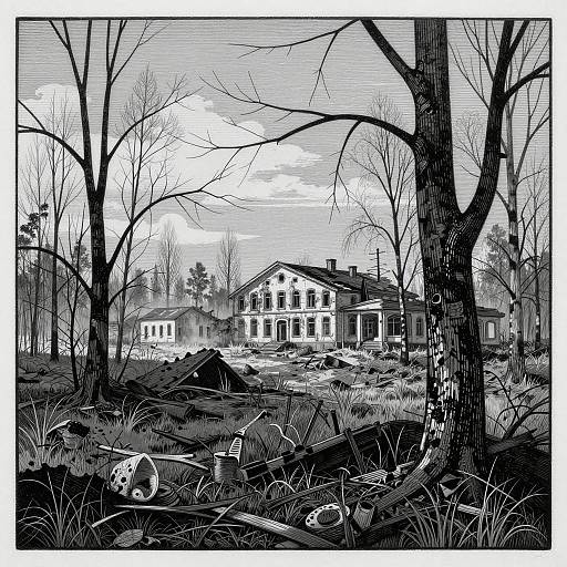 Chernobyl Anomalies in Black and White