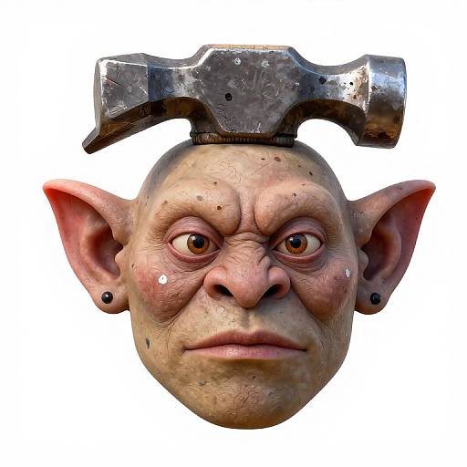 Ultra Realistic 3D Troll Face