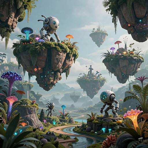 Surreal AI-Generated Dreamlike Landscapes