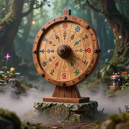 Rustic DnD Characteristics Generator Wheel