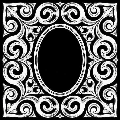 Intricate Gunstock-Style Scrollwork Design