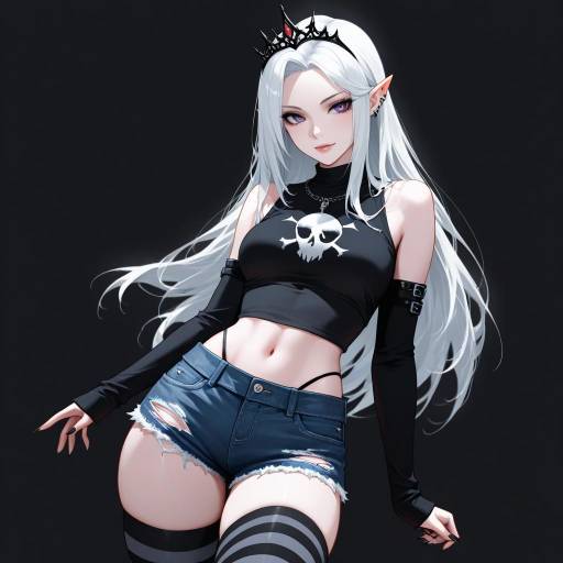 Ethereal Vampire Cowgirl in Gothic Fashion Ethereal Vampire Cowgirl in Gothic Fashion