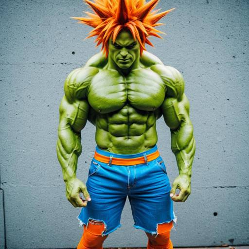 Vibrant Blanka Cosplay Outfit Showcase