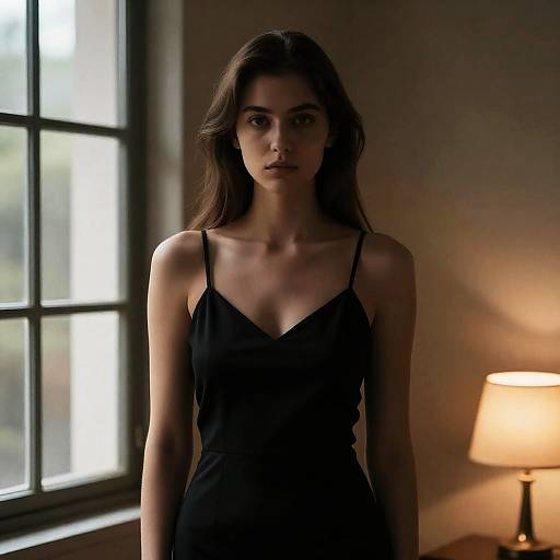 Moody Portrait of a Young Woman