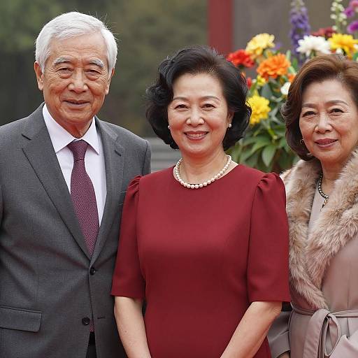 Charming Trio in Floral Elegance