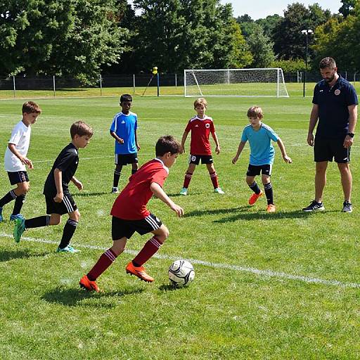 Youth Football Academy Training Session