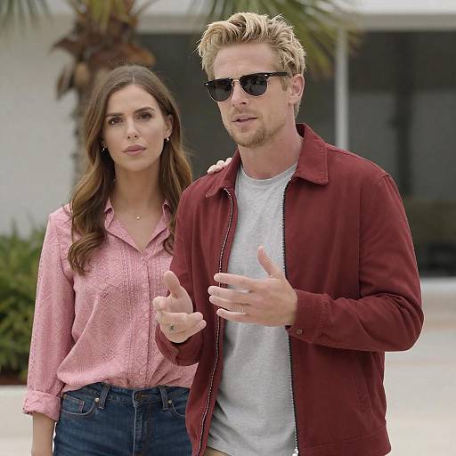 Casual Outdoor Portrait of Two Friends