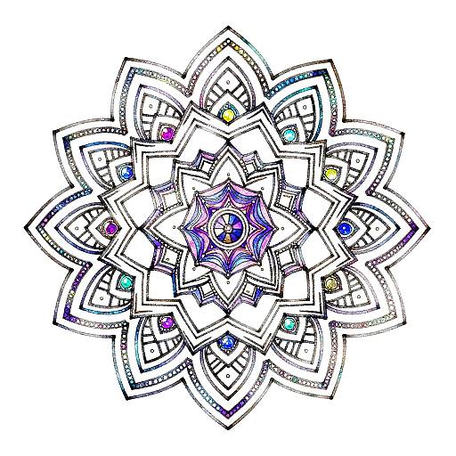 Vibrant Tribal Mandala Art