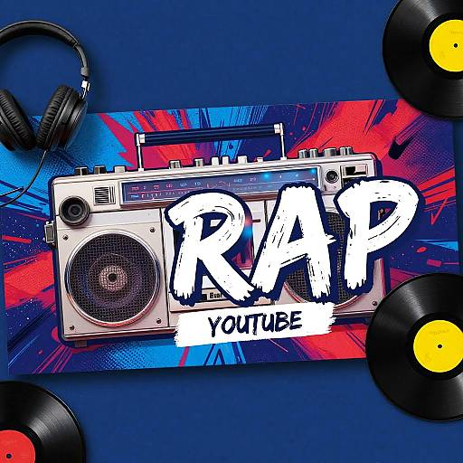 Energetic Rap YouTube Banner Design